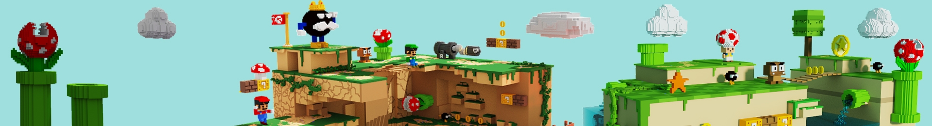 Mario in enemy land banner